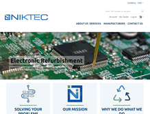 Tablet Screenshot of niktec.com